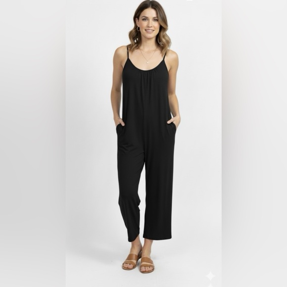 2-Bundle Dokotoo Women's Black & Turquoise One Piece Wide Leg Jumpsuit Size: XL - Picture 2 of 11